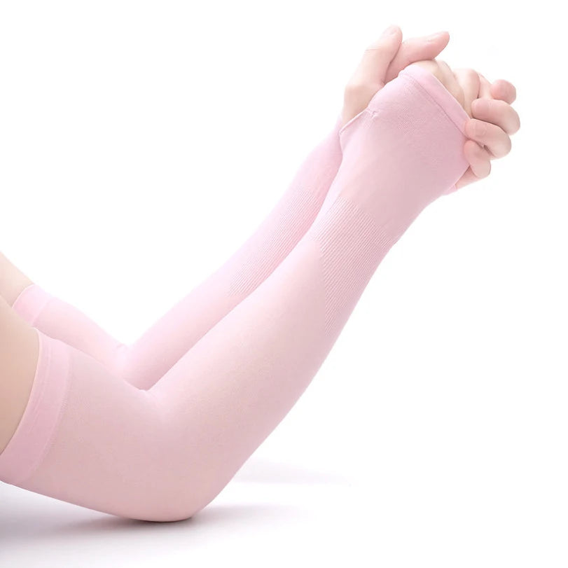 2021 Fashion Women Elbow Gloves Long Fingerless Gloves Elbow Mittens Fingerless Gloves Wrist Arm Sleeves Summer Accessories Gift