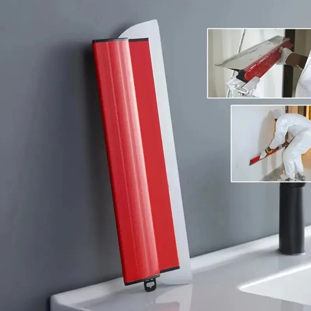 25/40cm Drywall Smooth Trowel Brush Wall Blade Spray Paint Finishing Flexible Putty Building Tool with Connecting Rod Wall Tool