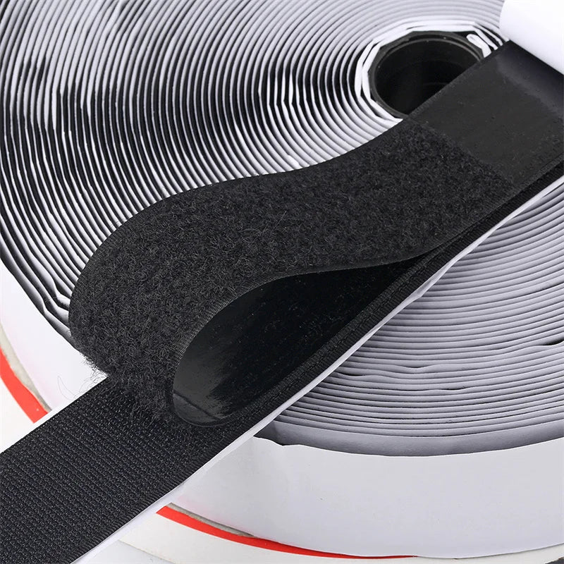 1M Strong Self Adhesive Hook and Loop Fastener Tape Double Side Adhesive Tape with Glue Sticker velcrooes Tape 16/20/30/50/100mm