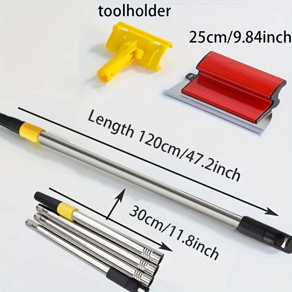 25/40cm Drywall Smooth Trowel Brush Wall Blade Spray Paint Finishing Flexible Putty Building Tool with Connecting Rod Wall Tool