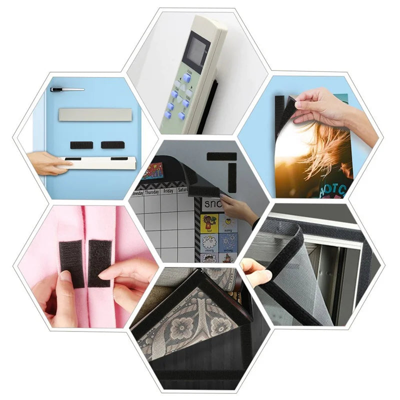 1M Strong Self Adhesive Hook and Loop Fastener Tape Double Side Adhesive Tape with Glue Sticker velcrooes Tape 16/20/30/50/100mm